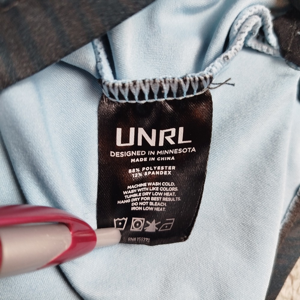 UNRL x Barstool Performance Golf Blue Navy Polo Shirt AOP Athletic Fit Mens L - Picture 7 of 11